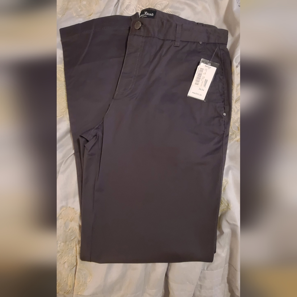 Dark gray casual dress pants